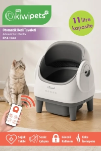 KPLB-10760 Akıllı Otomatik Kedi Tuvaleti | Wi-Fi Kontrollü & Koku Önleyici & Otomatik Temizleme
